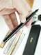 Перьевая ручка алюминиевом корпусе черная (среднее (M)) | 6399606 | фото 5