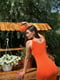 Платье оранжевое | 6398456 | фото 4