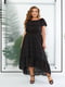 Платье А-силуэта черное | 6398514 | фото 3