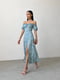 Платье А-силуэта оливковое с цветочным принтом | 6398520