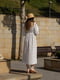 Платье А-силуэта белое с цветочным принтом | 6398529 | фото 2