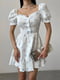 Сукня А-силуету молочного кольору з квітковим принтом | 6398530 | фото 2