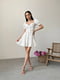 Сукня А-силуету молочного кольору з квітковим принтом | 6398531 | фото 3