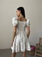 Сукня А-силуету молочного кольору з квітковим принтом | 6398531 | фото 5
