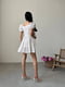 Сукня А-силуету молочного кольору з квітковим принтом | 6398532 | фото 6