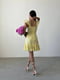 Платье А-силуэта желтое | 6398535 | фото 5