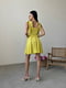 Платье А-силуэта желтое с цветочным принтом | 6398551 | фото 5