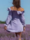 Сукня А-силуету сіра у горох | 6398556 | фото 2
