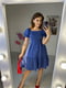 Платье А-силуэта синее | 6398559 | фото 2