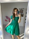 Платье А-силуэта травяного цвета | 6398564 | фото 3