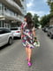 Платье А-силуэта бежевое с цветочным принтом | 6398572 | фото 7