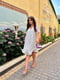 Сукня А-силуету біла з квітковим принтом | 6398574 | фото 4