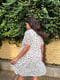 Сукня А-силуету біла з квітковим принтом | 6398574 | фото 5