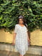 Сукня А-силуету біла з квітковим принтом | 6398574 | фото 6