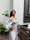 Сукня А-силуету біла з принтом | 6398576 | фото 3