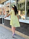 Платье А-силуэта желтое с цветочным принтом | 6398582 | фото 4