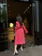 Сукня А-силуету червона з квітковим принтом | 6398584 | фото 2
