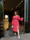 Сукня А-силуету червона з квітковим принтом | 6398584 | фото 4