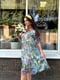 Платье А-силуэта с цветочным принтом | 6398586 | фото 2