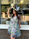 Платье А-силуэта с цветочным принтом | 6398586 | фото 4