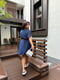 Сукня А-силуету синя у горох | 6398592 | фото 7