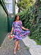 Платье А-силуэта фиолетовое с цветочным принтом | 6398594 | фото 3