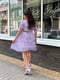 Сукня А-силуету фіолетова з принтом | 6398595 | фото 2