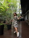 Сукня А-силуету камуфляжного забарвлення | 6398597 | фото 3