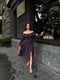 Сукня А-силуету чорна з квітковим принтом | 6398602 | фото 2
