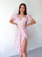 Сукня А-силуету рожева з квітковим принтом | 6398605 | фото 6