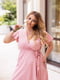 Платье А-силуэта розовое в горох | 6398995 | фото 2