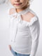 Блуза молочного цвета с гипюром | 6400084 | фото 4