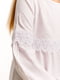 Блуза белая с кружевом | 6400443 | фото 2