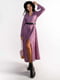 Платье А-силуэта  сиреневое с цветочным принтом | 6327885 | фото 3
