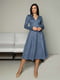 Сукня А-силуету синя | 6327888 | фото 3