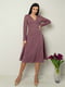 Платье А-силуэта  лилового цвета | 6327889 | фото 3