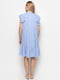 Сукня А-силуету синя в клітинку | 6401311 | фото 3