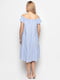 Сукня А-силуету синя в смужку | 6401317 | фото 3