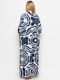 Сукня А-силуету синя в принт | 6401324 | фото 3