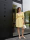 Платье А-силуэта желтое | 6401361 | фото 2