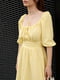 Сукня А-силуету жовта | 6401361 | фото 4