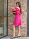Платье А-силуэта малинового цвета | 6401365 | фото 2