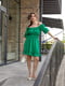 Платье А-силуэта зеленое | 6401366 | фото 3