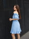 Платье А-силуэта голубое | 6401367 | фото 3