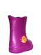 Сапоги резиновые фиолетовые с декором | 6401699 | фото 3