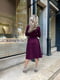 Платье А-силуэта бордовое | 6404126 | фото 4