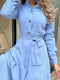 Платье А-силуэта голубое | 6404127 | фото 4