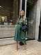 Платье А-силуэта зеленое | 6404128 | фото 2
