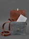 Бохо-сумка сіро-коричнева | 6402078 | фото 3
