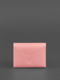 Шкіряний кард-кейс (Гармошка) рожевий з мандалою | 6402144 | фото 4